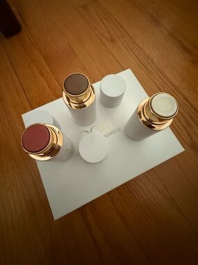 Ogee crystal contour collection: copper opal rose quartz set